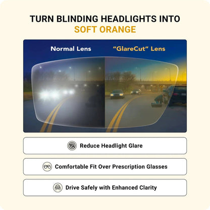 HEADLIGHT GLASSES ™ WITH GLARECUT TECHNOLOGY